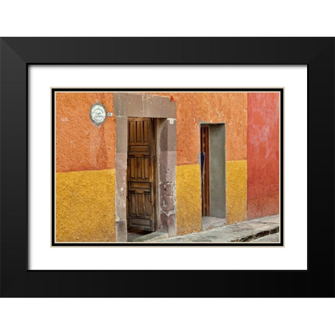 Mexico, San Miguel de Allende Open doorway Black Modern Wood Framed Art Print with Double Matting by Paulson, Don