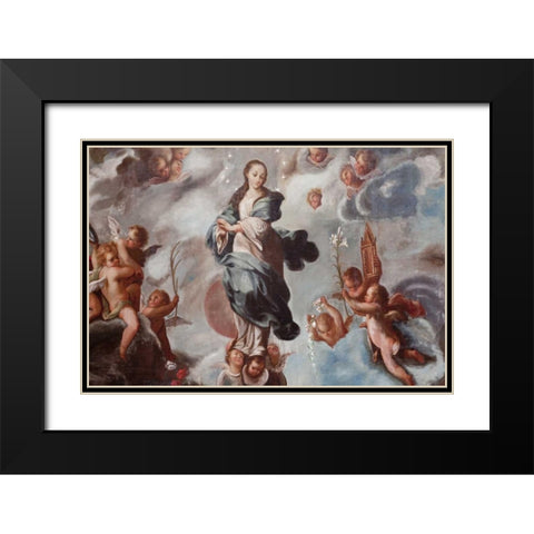Mexico La Concepcion religious painting Black Modern Wood Framed Art Print with Double Matting by Paulson, Don