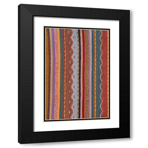 Mexico, San Miguel de Allende Rug patterns Black Modern Wood Framed Art Print with Double Matting by Paulson, Don