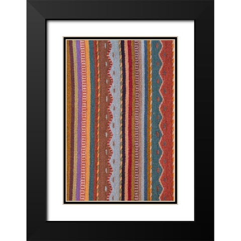 Mexico, San Miguel de Allende Rug patterns Black Modern Wood Framed Art Print with Double Matting by Paulson, Don