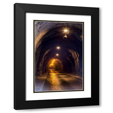 Mexico, Guanajuato Underground roadway Black Modern Wood Framed Art Print with Double Matting by Paulson, Don