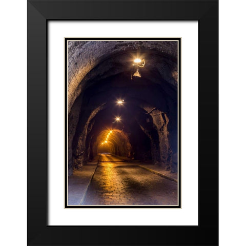 Mexico, Guanajuato Underground roadway Black Modern Wood Framed Art Print with Double Matting by Paulson, Don