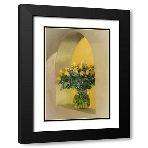 Mexico Arrangement of yellow roses Black Modern Wood Framed Art Print with Double Matting by Paulson, Don