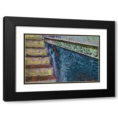 Mexico, San Miguel de Allende Colorful stairway Black Modern Wood Framed Art Print with Double Matting by Paulson, Don