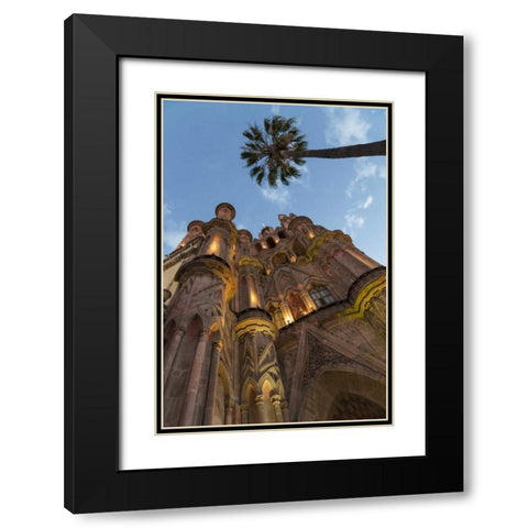 Mexico Parroquia de San Miguel Arcangel church Black Modern Wood Framed Art Print with Double Matting by Paulson, Don