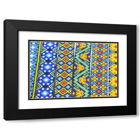 Mexico, Jalisco Beaded bracelets for sale Black Modern Wood Framed Art Print with Double Matting by Ross, Steve