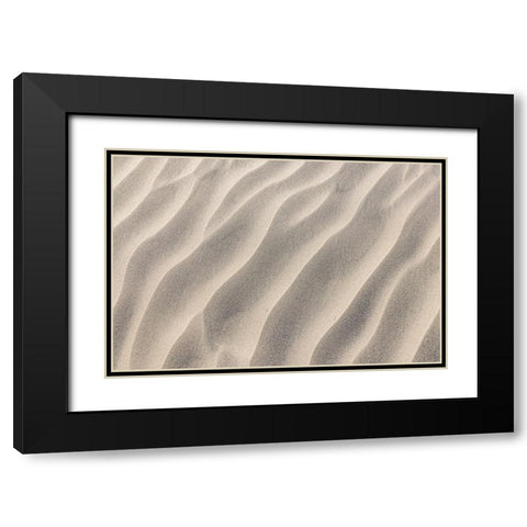 Guerrero Negro- Mulege- Baja California Sur- Mexico. Sand dunes along the western coast. Black Modern Wood Framed Art Print with Double Matting by Wilson, Emily M.