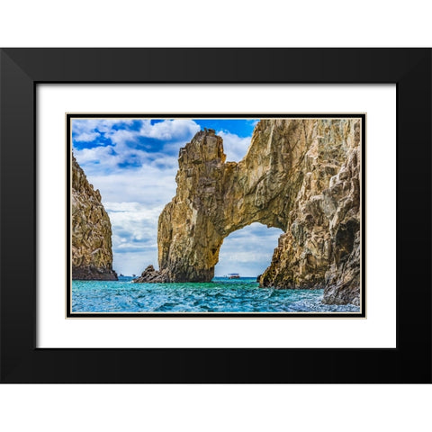 El Archo-Los Cabos-Cabo San Lucas-Baja Mexico Black Modern Wood Framed Art Print with Double Matting by Perry, William