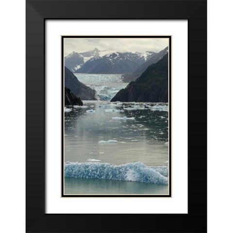 Alaska, Tracey Arm View of South Sawyer Glacier Black Modern Wood Framed Art Print with Double Matting by Ross, Nancy ,  Steve