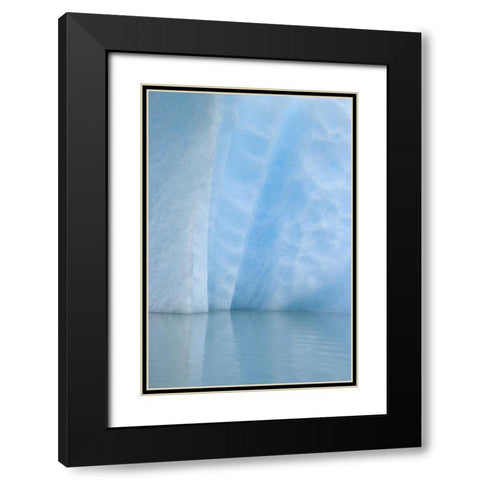USA, Alaska, Alsek Lake Close-up of blue iceberg Black Modern Wood Framed Art Print with Double Matting by Paulson, Don