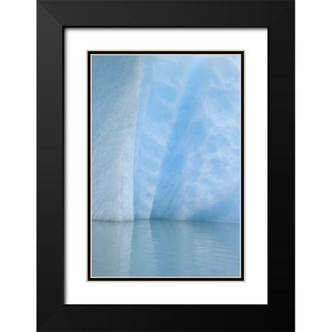 USA, Alaska, Alsek Lake Close-up of blue iceberg Black Modern Wood Framed Art Print with Double Matting by Paulson, Don