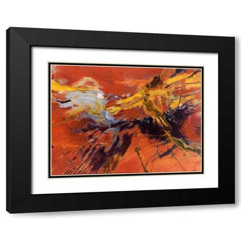 USA, Arizona Close-up of petrified wood Black Modern Wood Framed Art Print with Double Matting by Kirkland, Dennis