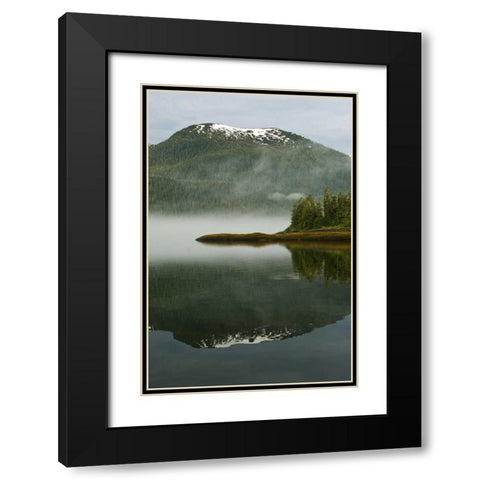 USA, Alaska Morning fog on lake Black Modern Wood Framed Art Print with Double Matting by Rotenberg, Nancy