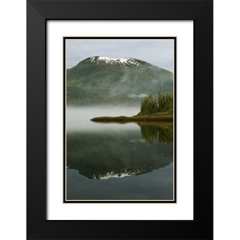 USA, Alaska Morning fog on lake Black Modern Wood Framed Art Print with Double Matting by Rotenberg, Nancy