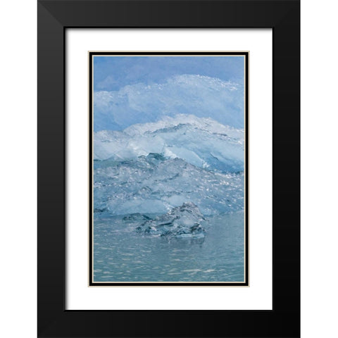USA, Alaska, Endicott Arm Blue ice and icebergs Black Modern Wood Framed Art Print with Double Matting by Paulson, Don