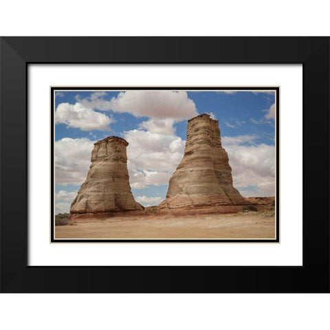 Arizona-Navajo Indian Reservation Elephant Feet rock formation  Black Modern Wood Framed Art Print with Double Matting by Jaynes Gallery