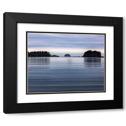 Alaska Composite of seascape in Gulf of Alaska  Black Modern Wood Framed Art Print with Double Matting by Jaynes Gallery