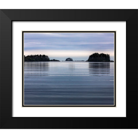 Alaska Composite of seascape in Gulf of Alaska  Black Modern Wood Framed Art Print with Double Matting by Jaynes Gallery