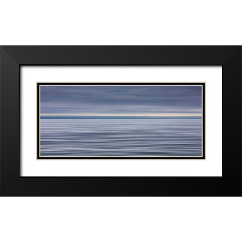 Alaska Gulf of Alaska Panorama of abstract seascape in Gulf of Alaska  Black Modern Wood Framed Art Print with Double Matting by Jaynes Gallery