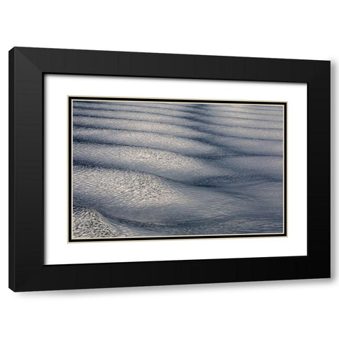 Alaska-Chatham Strait Boat wake in rippled water  Black Modern Wood Framed Art Print with Double Matting by Jaynes Gallery