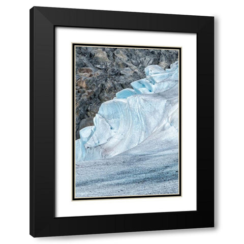 Mendenhall Glacier-Juneau-Alaska-USA Black Modern Wood Framed Art Print with Double Matting by Engelbrecht, Jim