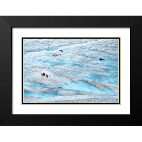 Base camp-Mendenhall Glacier-Juneau-Alaska-USA Black Modern Wood Framed Art Print with Double Matting by Engelbrecht, Jim
