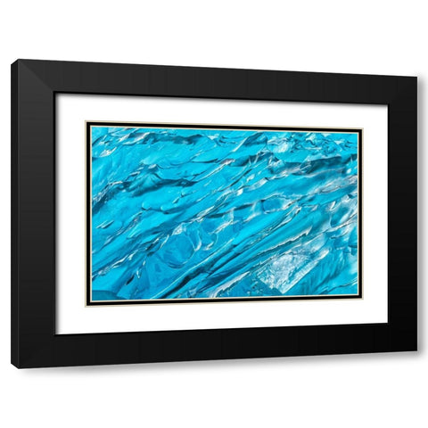 Glacial Ice No 4 Black Modern Wood Framed Art Print with Double Matting by Engelbrecht, Jim