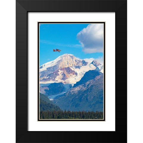 Lake Clark National Park and Preserve-Cook Inlet-Kenai Peninsula-Alaska Black Modern Wood Framed Art Print with Double Matting by Sienda, Jolly