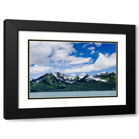 Resurrection Bay-Seward-Alaska Black Modern Wood Framed Art Print with Double Matting by Richardson, Larry