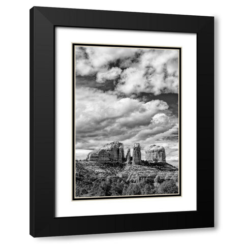Arizona-Sedona-Cathedral Rock Black Modern Wood Framed Art Print with Double Matting by Collins, Ann