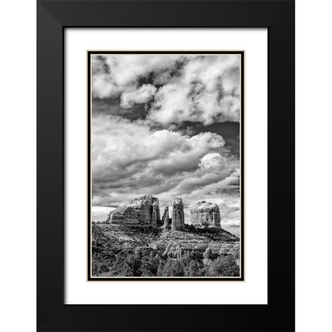 Arizona-Sedona-Cathedral Rock Black Modern Wood Framed Art Print with Double Matting by Collins, Ann