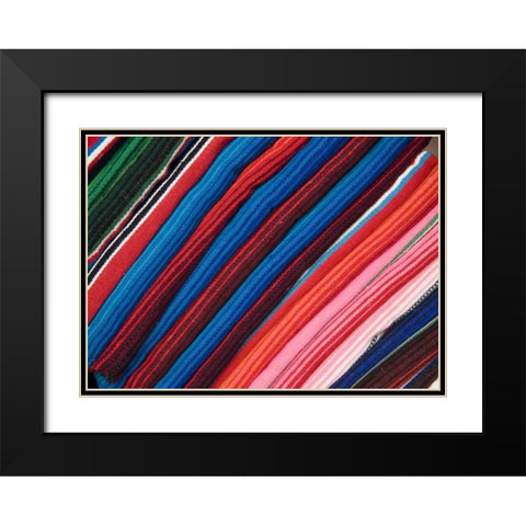Arizona, Scottsdale Blanket on display in market Black Modern Wood Framed Art Print with Double Matting by Ross, Nancy ,  Steve