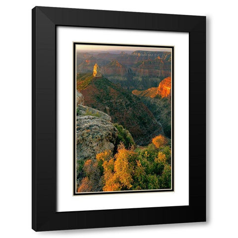 AZ, Grand Canyon, Sunrise at Point Imperial Black Modern Wood Framed Art Print with Double Matting by Welling, Dave