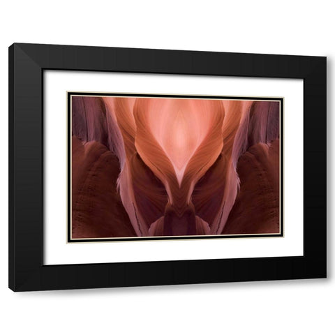 AZ, Page, Upper Antelope Canyon Sandstone walls Black Modern Wood Framed Art Print with Double Matting by Kaveney, Wendy
