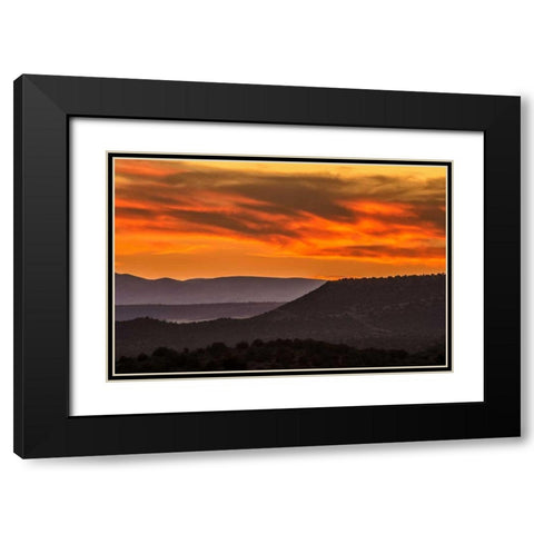 Arizona, Grand Canyon Sunset landscape Black Modern Wood Framed Art Print with Double Matting by OBrien, Jay