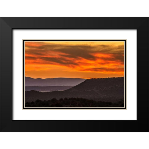Arizona, Grand Canyon Sunset landscape Black Modern Wood Framed Art Print with Double Matting by OBrien, Jay