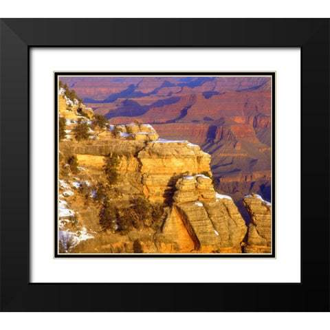 USA, Arizona, Grand Canyon NP in winter Black Modern Wood Framed Art Print with Double Matting by Talbot Frank, Christopher