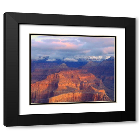 USA, Arizona, Grand Canyon NP in winter Black Modern Wood Framed Art Print with Double Matting by Talbot Frank, Christopher