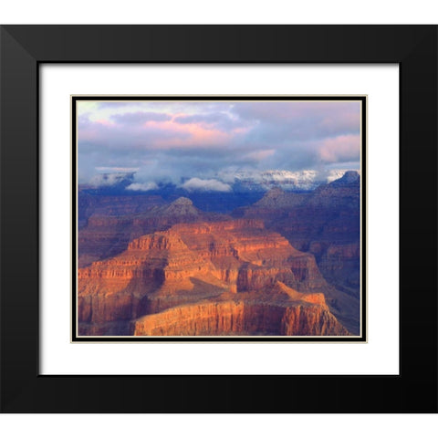 USA, Arizona, Grand Canyon NP in winter Black Modern Wood Framed Art Print with Double Matting by Talbot Frank, Christopher