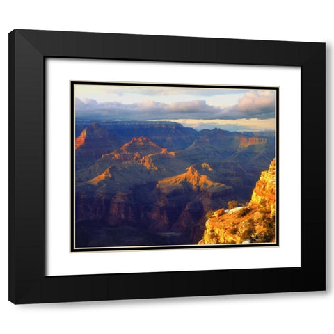 USA, Arizona, Grand Canyon NP in winter Black Modern Wood Framed Art Print with Double Matting by Talbot Frank, Christopher