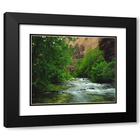 AZ, Havasupai Havasu Creek in the Grand Canyon Black Modern Wood Framed Art Print with Double Matting by Talbot Frank, Christopher