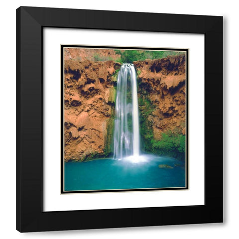 Arizona Havasu Falls in the Grand Canyon Black Modern Wood Framed Art Print with Double Matting by Talbot Frank, Christopher