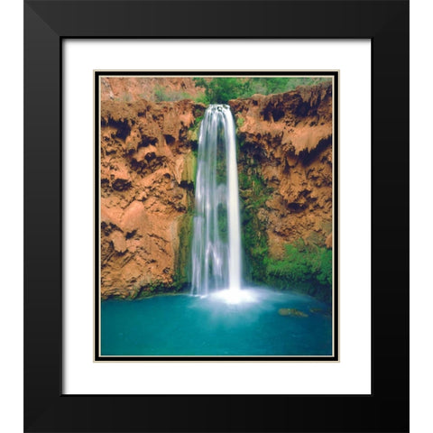Arizona Havasu Falls in the Grand Canyon Black Modern Wood Framed Art Print with Double Matting by Talbot Frank, Christopher