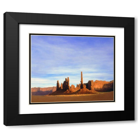 Arizona, Sandstone formations in Monument Valley Black Modern Wood Framed Art Print with Double Matting by Talbot Frank, Christopher