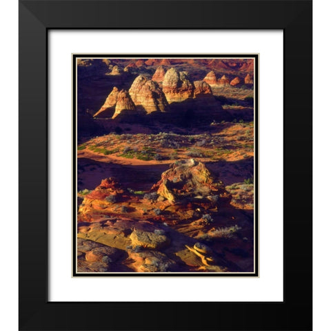 Arizona, Sandstone formations in the Paria Canyon Black Modern Wood Framed Art Print with Double Matting by Talbot Frank, Christopher