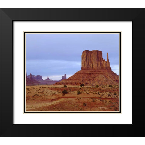 Arizona Sandstone formations in Monument Valley Black Modern Wood Framed Art Print with Double Matting by Talbot Frank, Christopher