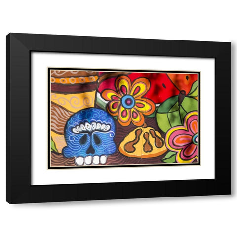 Arizona, Phoenix Colorful mural details Black Modern Wood Framed Art Print with Double Matting by Kaveney, Wendy