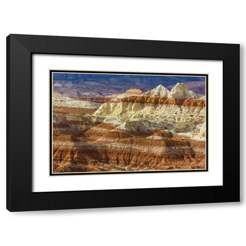 Arizona A desert area called Toad Stools Black Modern Wood Framed Art Print with Double Matting by Paulson, Don