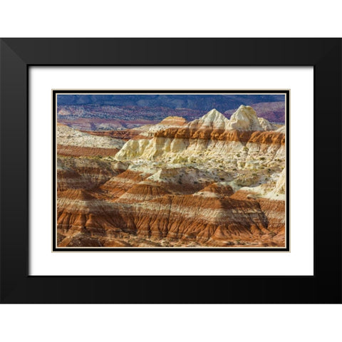 Arizona A desert area called Toad Stools Black Modern Wood Framed Art Print with Double Matting by Paulson, Don