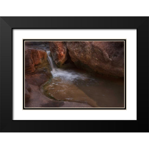 Arizona, Grand Canyon Flowing Royal Arch Creek Black Modern Wood Framed Art Print with Double Matting by Grall, Don